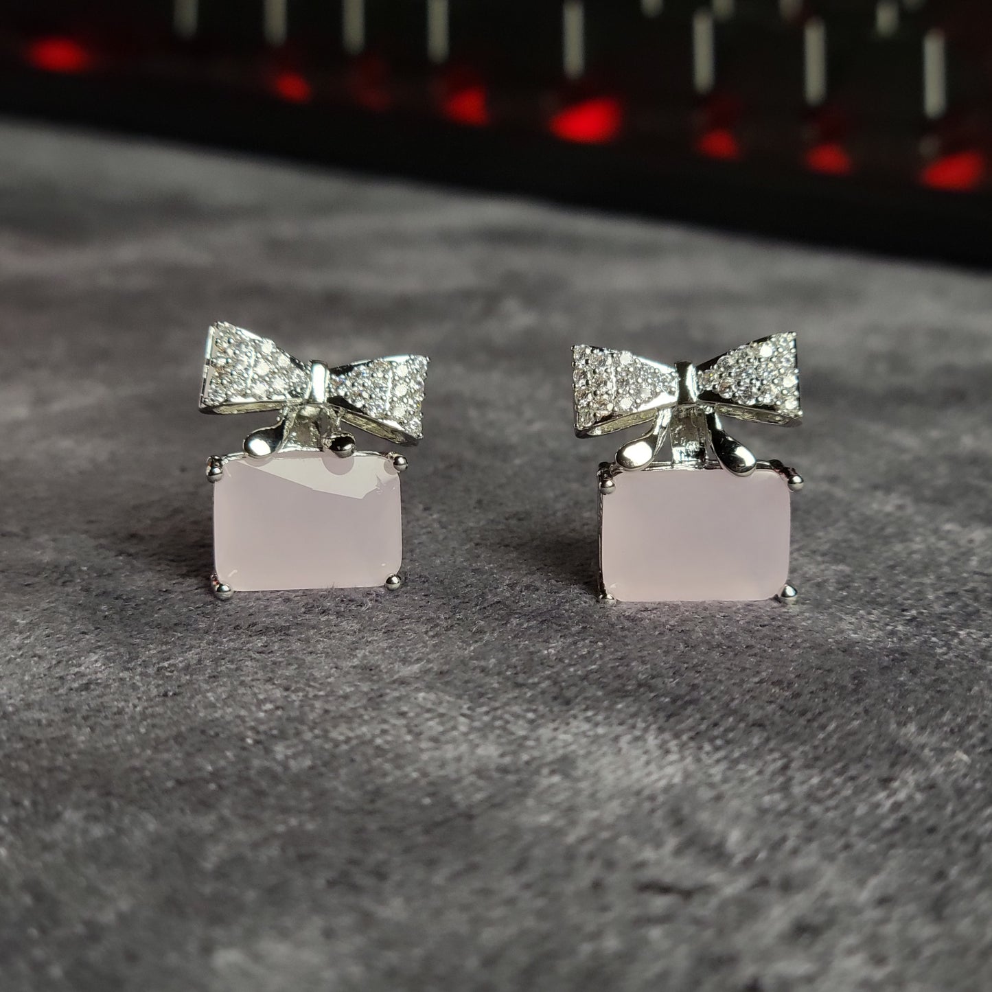 Exquisite Bow Charm Earrings – Timeless Elegance in Every Shade