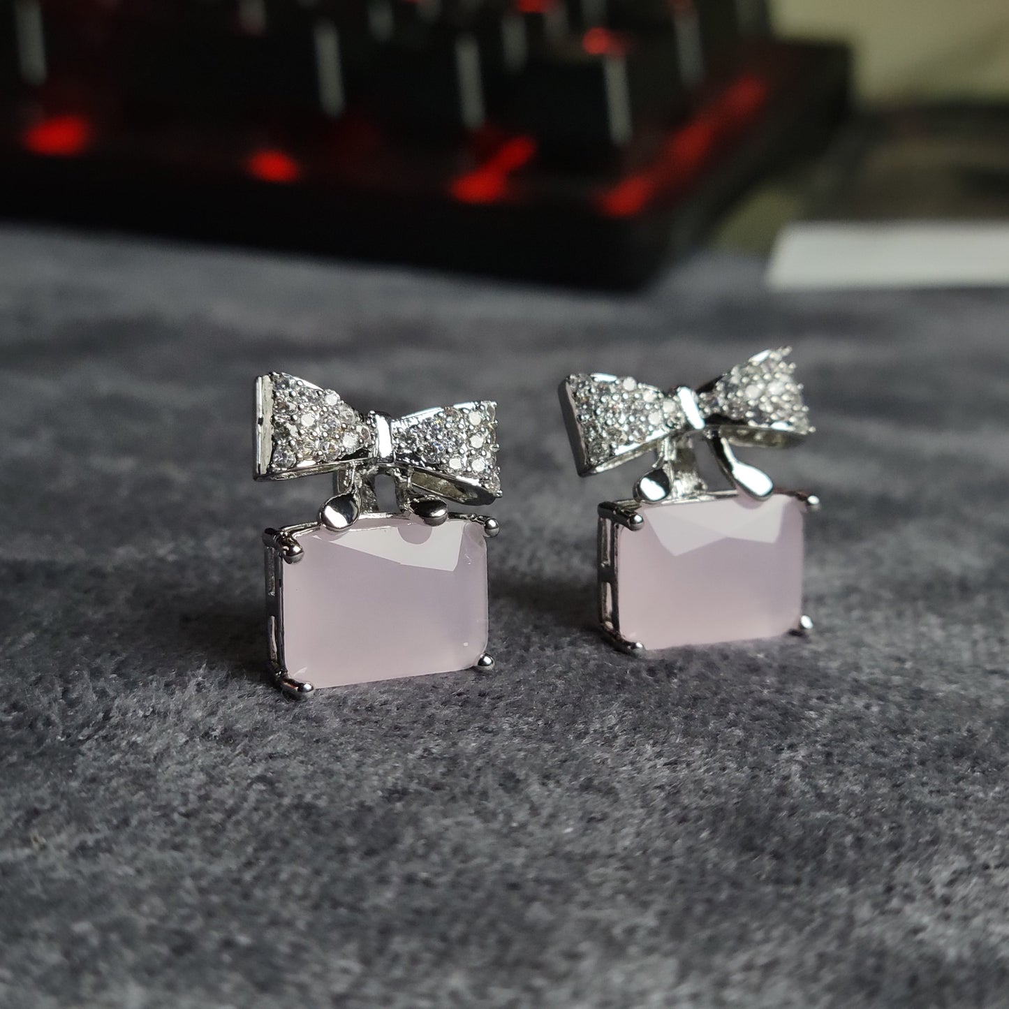 Exquisite Bow Charm Earrings – Timeless Elegance in Every Shade