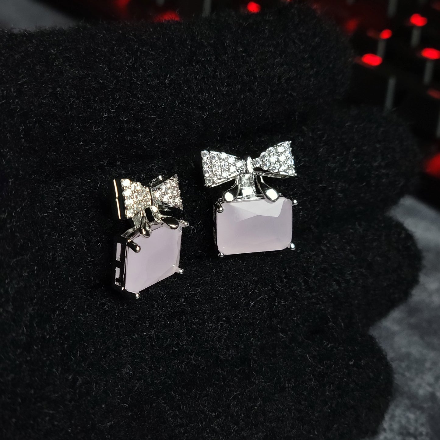 Exquisite Bow Charm Earrings – Timeless Elegance in Every Shade