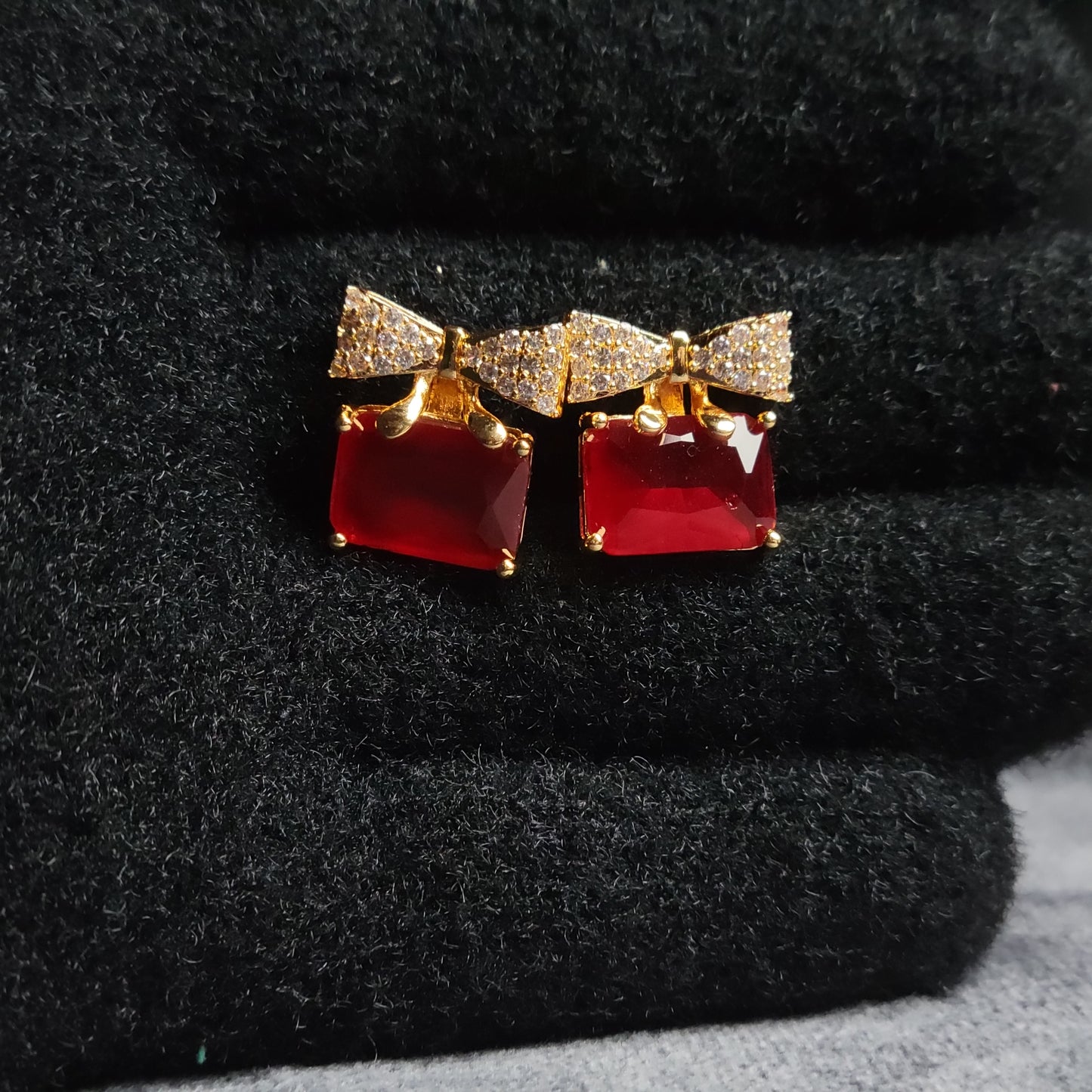 Exquisite Bow Charm Earrings – Timeless Elegance in Every Shade