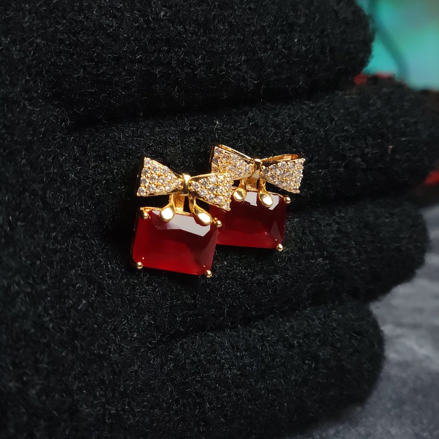 Exquisite Bow Charm Earrings – Timeless Elegance in Every Shade