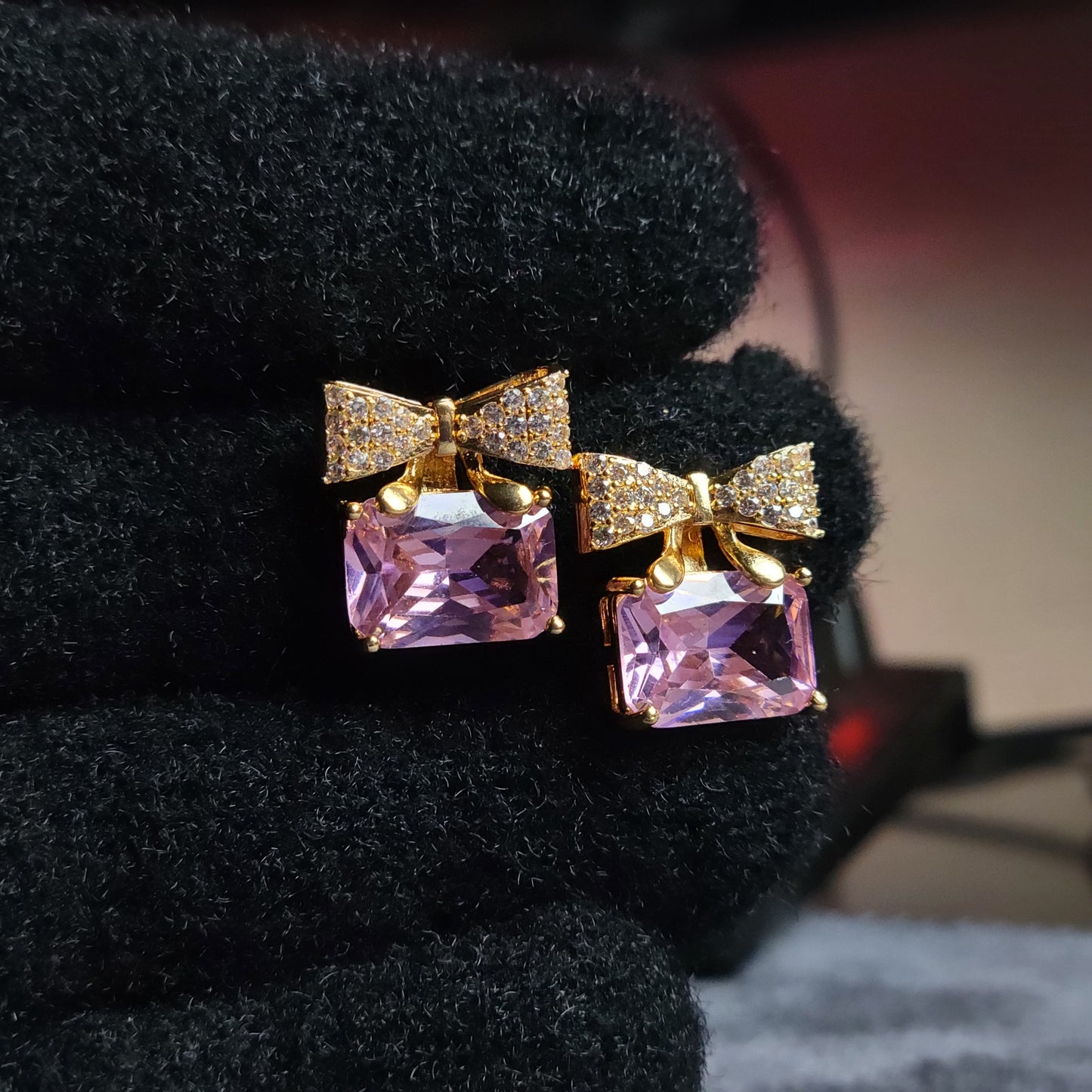 Exquisite Bow Charm Earrings – Timeless Elegance in Every Shade