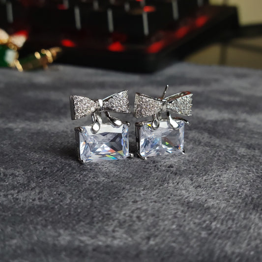 Exquisite Bow Charm Earrings – Timeless Elegance in Every Shade