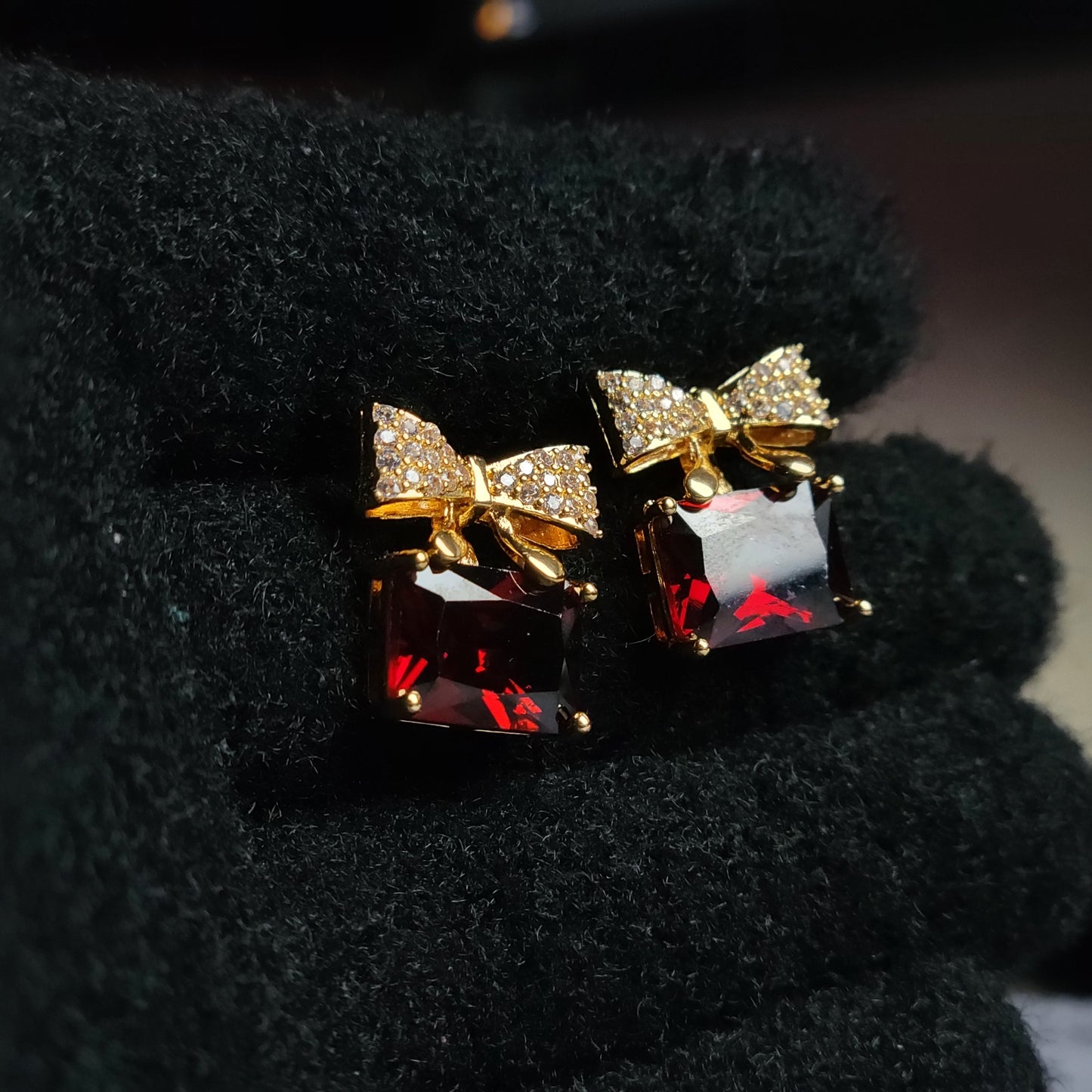 Exquisite Bow Charm Earrings – Timeless Elegance in Every Shade